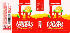 Great Divide Brewing Love And Lemons Lemonade Ale