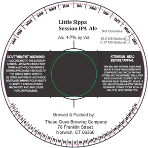 These Guys Brewing Company Little Sippa Session IPA March 2024