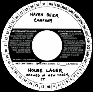 Haven Beer Company House Lager