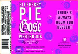 Westbrook Brewing Co. Blueberry Pie Gose March 2024