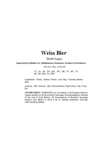 Weiss Bier March 2024
