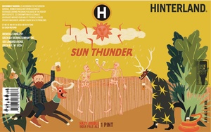 Hinterland Sun Thunder Hazy Double IPA March 2024