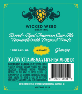 Wicked Weed Brewing Genesis March 2024