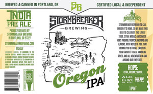 Stormbreaker Brewing Oregon IPA March 2024