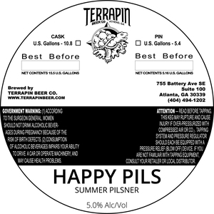 Terrapin Beer Co. Happy Pils