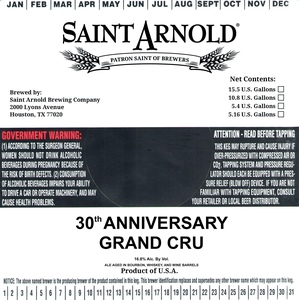 Saint Arnold 30th Anniversary Grand Cru