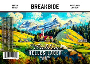 Breakside Brewery The Sublime Helles Lager April 2024