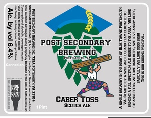 Post Secondary Brewing Caber Toss