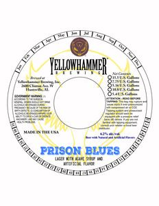 Yellowhammer Brewing, Inc. Prison Blues April 2024