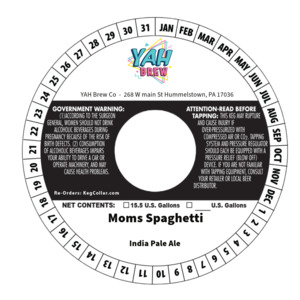 Yah Brew Co Moms Spaghetti April 2024