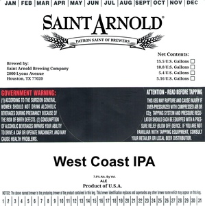 Saint Arnold West Coast IPA