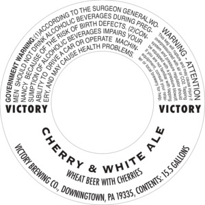 Victory Cherry & White Ale April 2024
