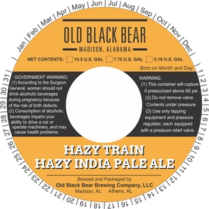 Old Black Bear Hazy Train Hazy IPA