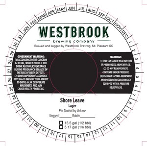 Westbrook Brewing Company Shore Leave April 2024