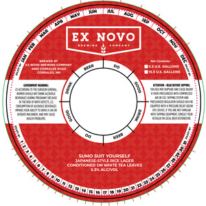 Ex Novo Brewing Company Sumo Suit Yourself April 2024