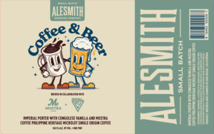 Alesmith Brewing Company Coffee & Beer Goal X Mostra Coffee Collab April 2024