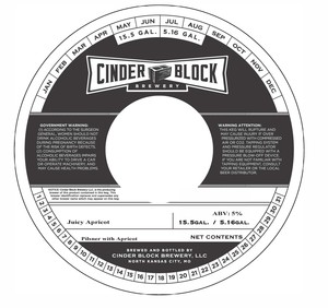 Cinder Block Brewery Juicy Apricot April 2024