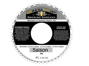 Somers Point Brewing Company 5aison April 2024