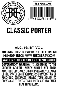 Breckenridge Classic Porter April 2024