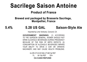 Sacrilege Saison Antoine April 2024