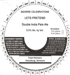 Bizarre Celebrations Let's Pretend Double India Pale Ale 