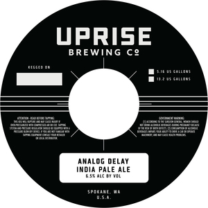 Uprise Brewing Co Analog Delay India Pale Ale April 2024