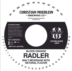 Christian Moerlein Blood Orange Radler