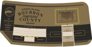 Goose Island Beer Co. Bourbon County Brand Single Barrel Stout April 2024