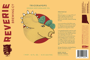 Reverie Brewing Company Tricerapops April 2024