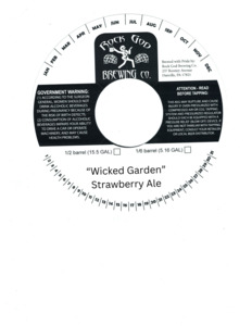 Rock God Brewing Co. "wicked Garden" Strawberry Ale