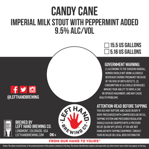 Left Hand Brewing Co Candy Cane April 2024