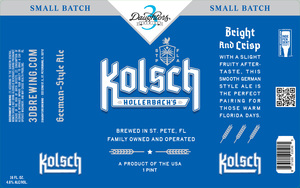 Hollerbach's Kolsch German Style Ale May 2024