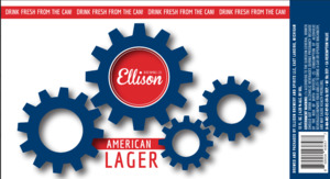 Ellison Brewing Co American Lager April 2024