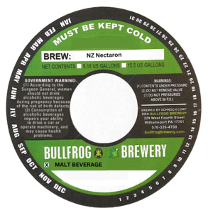 Bullfrog Brewery Nz Nectaron April 2024