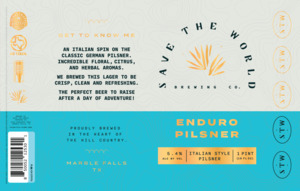 Save The World Brewing Co Enduro April 2024