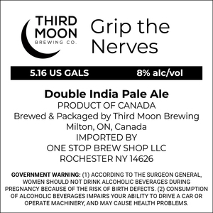 Third Moon Brewing Co Grip The Nerves Double India Pale Ale