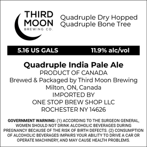Third Moon Brewing Co Quadruple Dry Hopped Quadruple Bone Tree April 2024