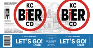 Kansas City Bier Company Let's Go Lager April 2024