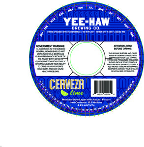 Yee-haw Cerveza Lime April 2024