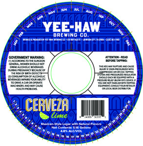 Yee-haw Cerveza Lime April 2024