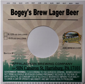 Bogey's Brew Lager Beer 