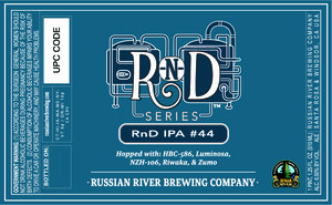 Russian River Brewing Company Rnd IPA #44 April 2024