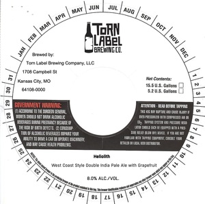 Torn Label Brewing Company Heliolith