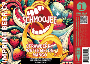 Imprint Beer Co. Schmoojee Strawberry Watermelon Mango