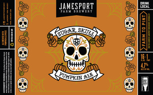Jamesport Farm Brewery Sugar Skull Pumpkin Ale April 2024