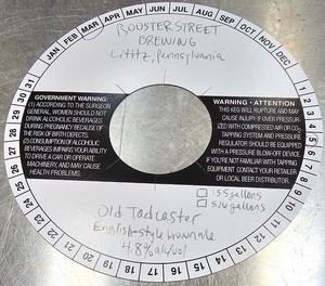 Old Tadcaster English-style Brown Ale April 2024