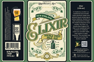 Hopothecary Ales Elixir, New England Double India Pale Ale