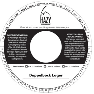 Hazy Mountain Brewery Doppelbock April 2024