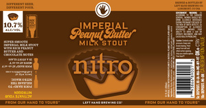 Left Hand Brewing Co Imperial Peanut Butter Milk Stout Nitro April 2024