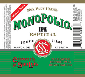 Cerveceria De San Luis Monopolio IPA Especial